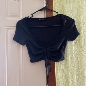 shein string cropped short sleeve